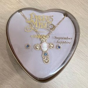 Precious Moments September Sapphire Earring Set